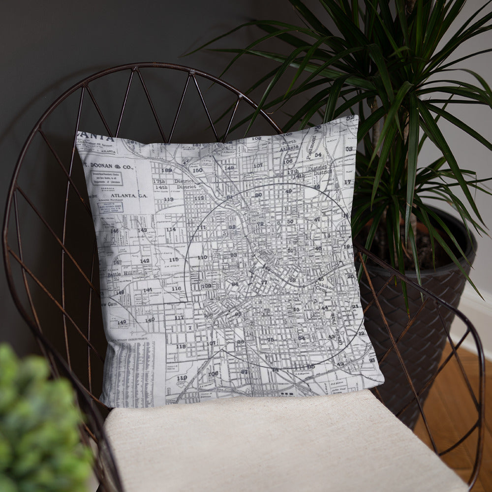 Vintage map pillow