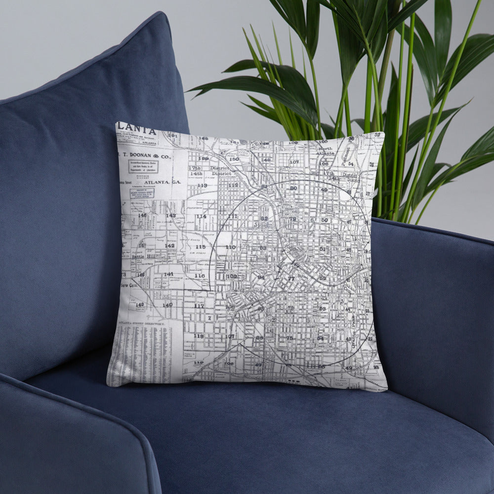 Vintage map pillow